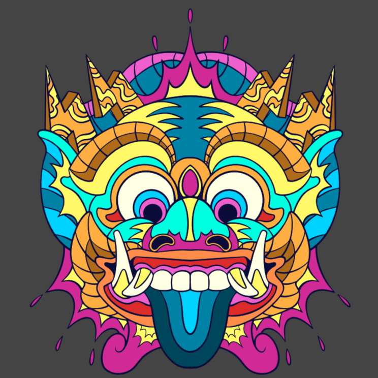 Barong bali – mẫu in đặc sắc