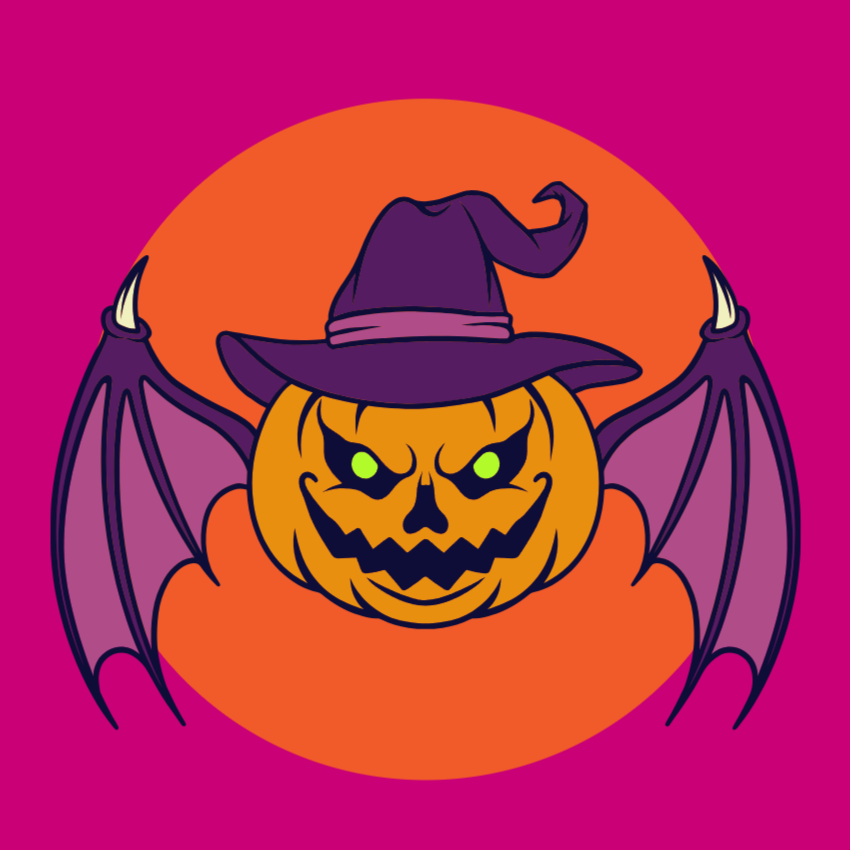 Winged Halloween Pumpkin