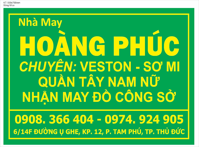 Ảnh của Nhà may Hoàng Phúc chuyên thời trang nam nữ